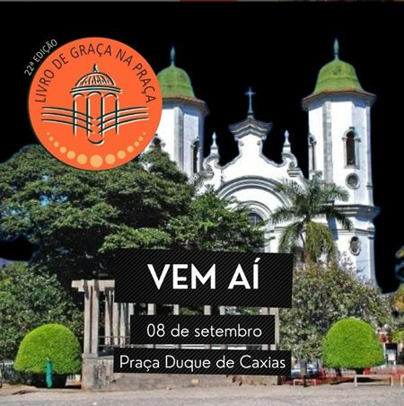 Livro de graça na Praça de Santa Tereza